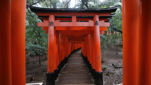 View of temple gate of building