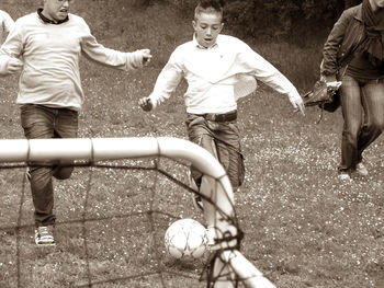 Children playing with ball