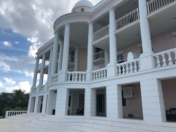 Low angle view of building against sky