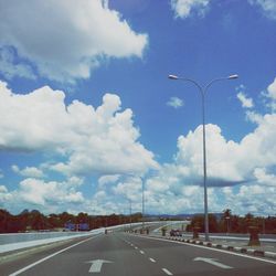 Road against sky