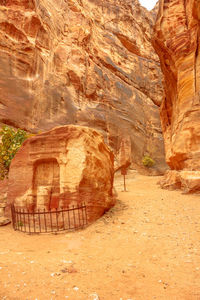 Rock formations in a desert