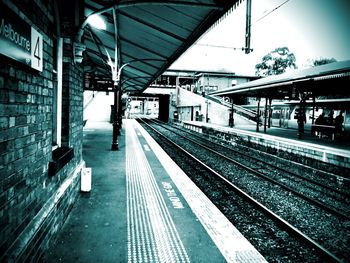 Railroad station platform