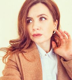 Portrait of beautiful young woman