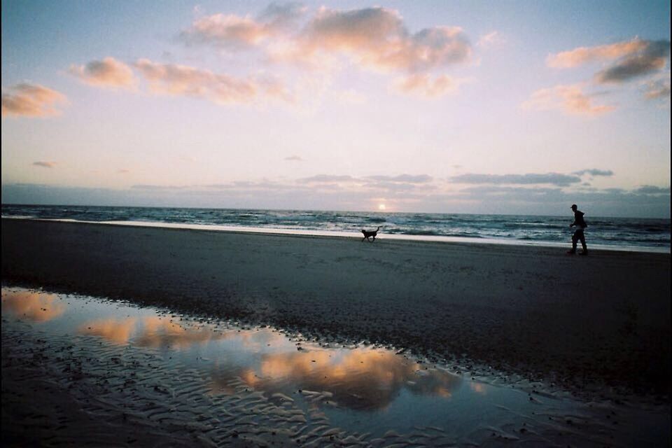 SCENIC VIEW OF SEA DURING SUNSET