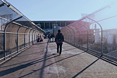 Full length of woman walking in city