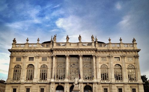 Low angle view of historical building