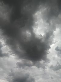 Low angle view of storm clouds in sky