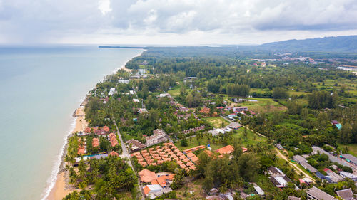 Top view landscape of khao lak beach phangnga.thailand,