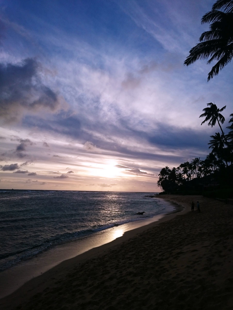 SCENIC VIEW OF SEA AGAINST DRAMATIC SKY