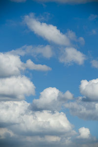 Low angle view of clouds in sky