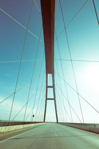 Low angle view of bridge against sky