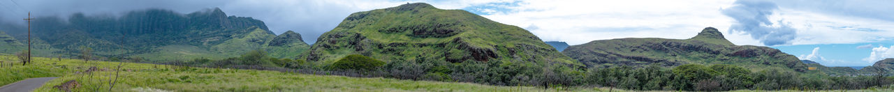 Panoramic view of landscape against sky