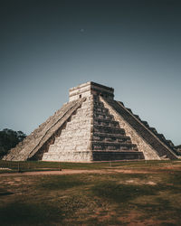 Low angle view of historic built structure against sky