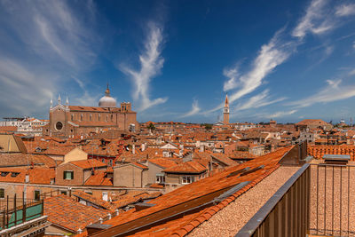 Roofs and churches in venice