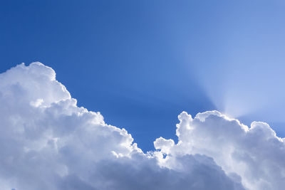 Low angle view of clouds in sky