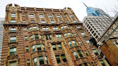 Low angle view of buildings against sky