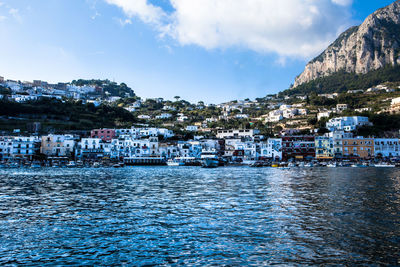 Town with buildings in background