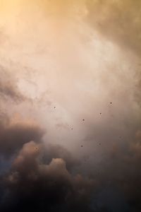 Low angle view of clouds in sky