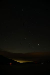 Scenic view of sky at night