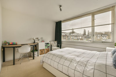 Interior of cozy bedroom