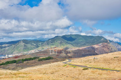 Scenic view of landscape against sky