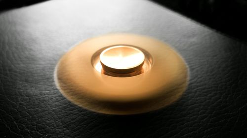 Close-up of illuminated light bulb