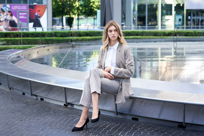 Young woman using mobile phone