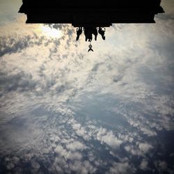 Low angle view of cloudy sky