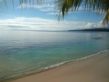 Scenic view of sea against sky