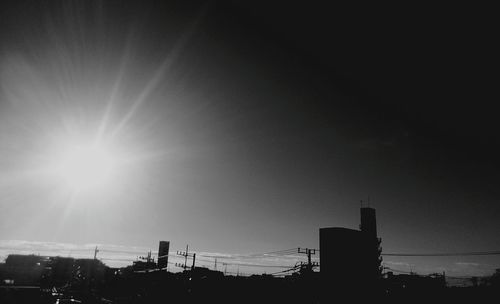 Sun shining through clouds