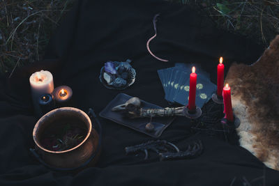 Close up magical tools for ritual concept photo