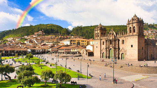 Beautiful world heritage town, cusco landscape