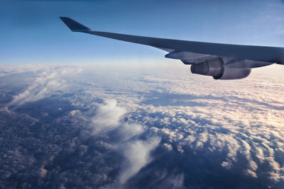 Aerial view of cloudscape against sky
