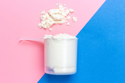 Close-up of ice cream against white background