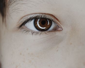 Close-up portrait of human eye