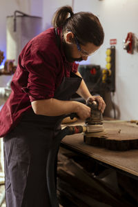 Man working at workshop