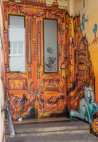 Graffiti on wall