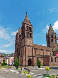 View of historic building against sky in city