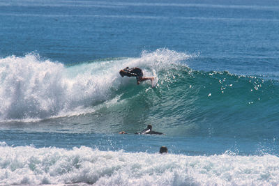 Man surfing in sea