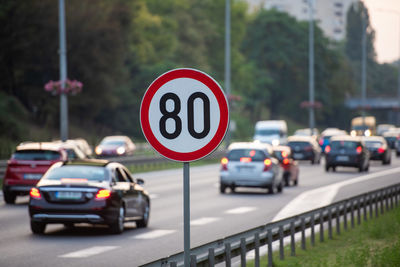 Cars on road