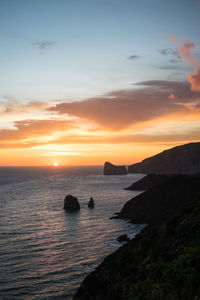 Nebida viewpoint, sea view and pan di zucchero