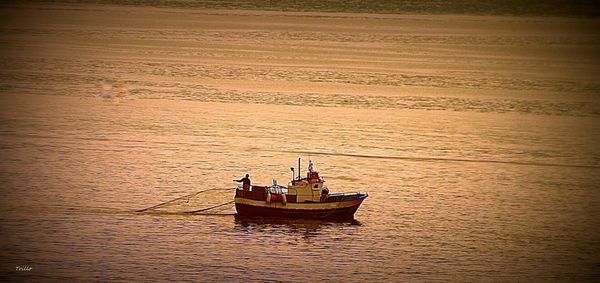 Nautical vessel in water