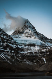 Beautiful mount assiniboine at sunset