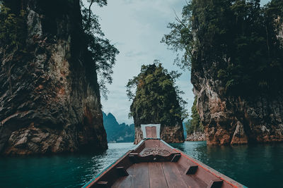 Panoramic view of lake against sky