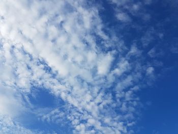 Low angle view of clouds in sky