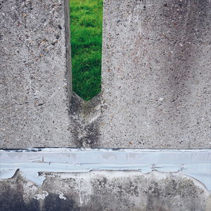 Close-up of old concrete wall