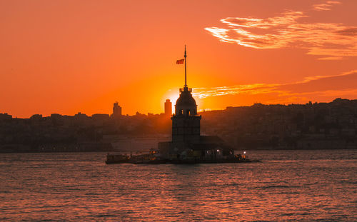 River at sunset