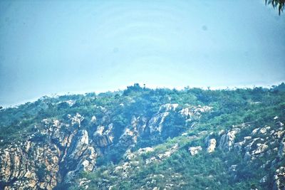 High angle view of landscape against sky