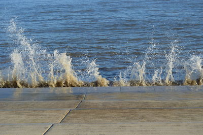 Close-up of wave in sea