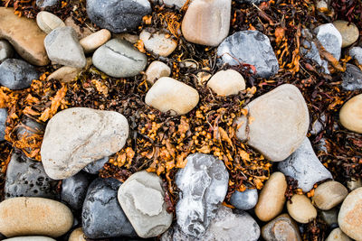 Full frame shot of pebbles